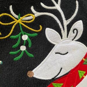 Women's Black Holiday Cardigan Sweater Sz 3x